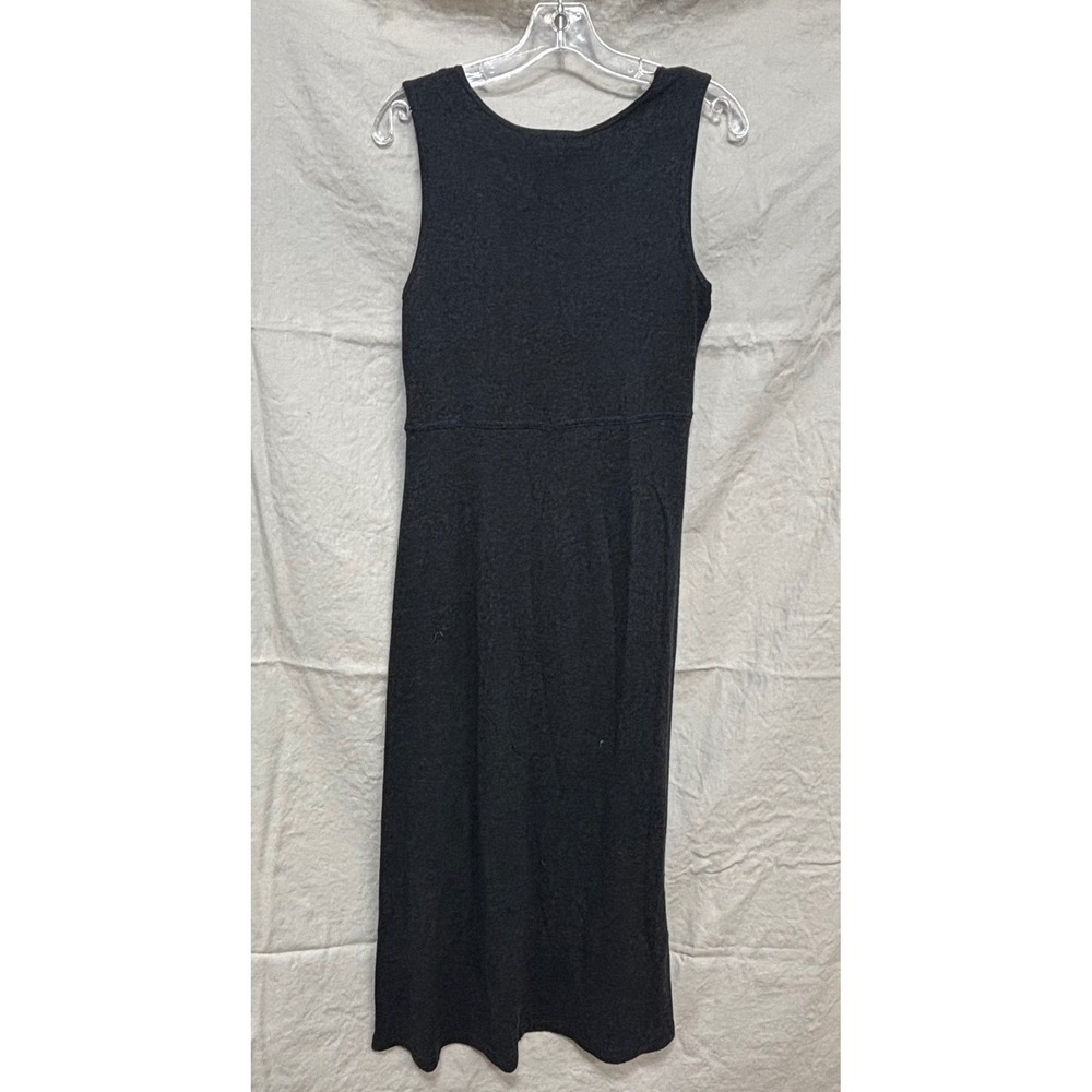 Vintage Maurices Gray Knit Sleeveless Maxi Dress 90s Made in USA Size 9/10 9838 - Picture 7 of 7